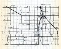 Pennington County 1, Numedal, Norden, Sanders, Bray, rocksbury, Polk, Black river, St. Hilaire, River Falls, Minnesota State Atlas 1954